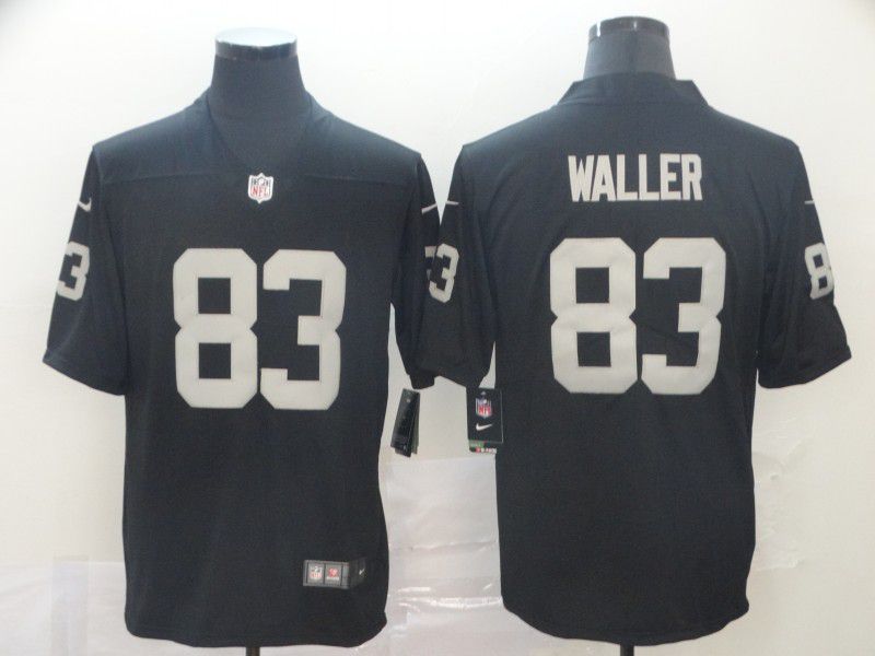 Men Oakland Raiders 83 Waller Black Nike Vapor Untouchable Limited Player NFL Jerseys